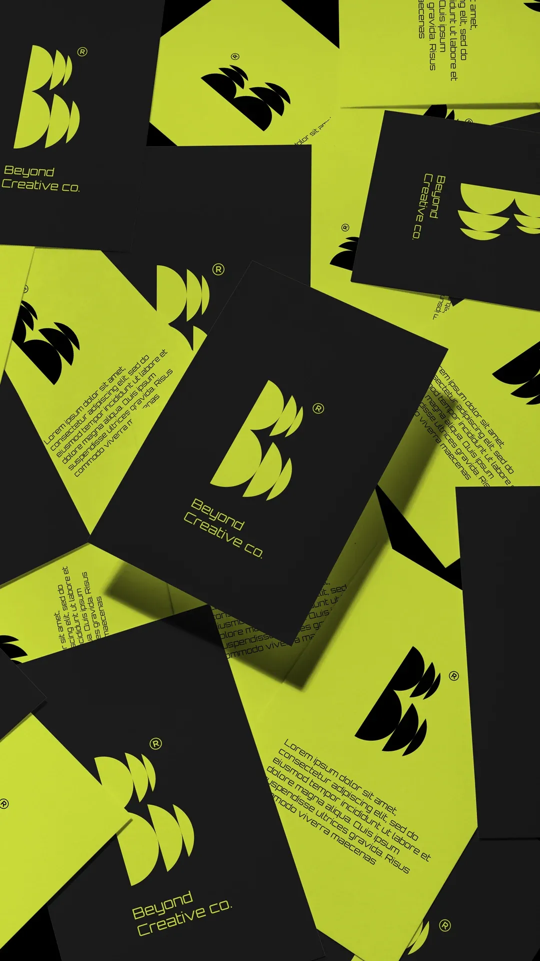 طراحی لوگو و هویت بصری گروه خلاقیت Bcreative