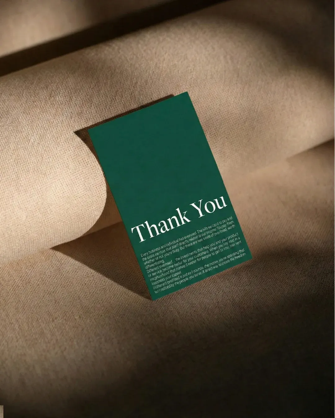 طراحی کارت تشکر گاندی
