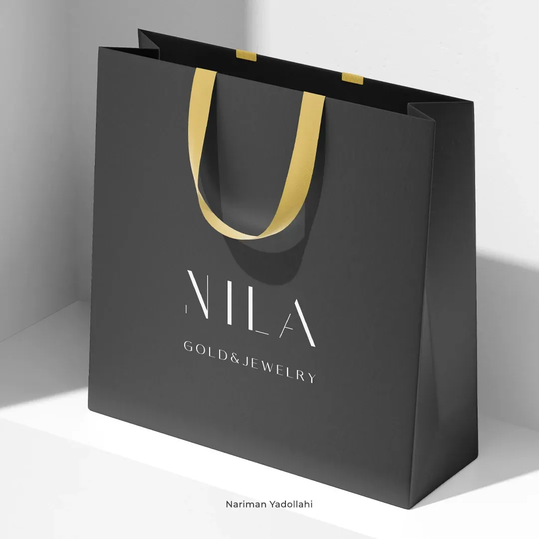 طراحی بسته‌بندی گالری طلای نیلا