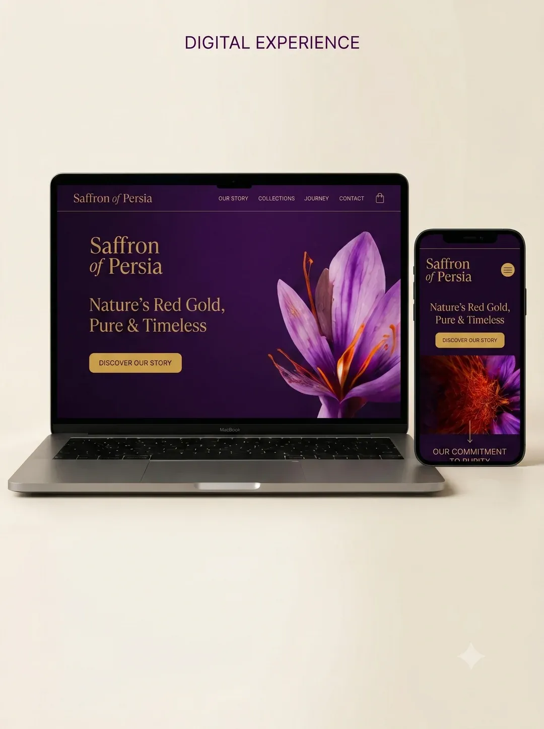 تجربهٔ دیجیتال Saffron of Persia با هوش مصنوعی